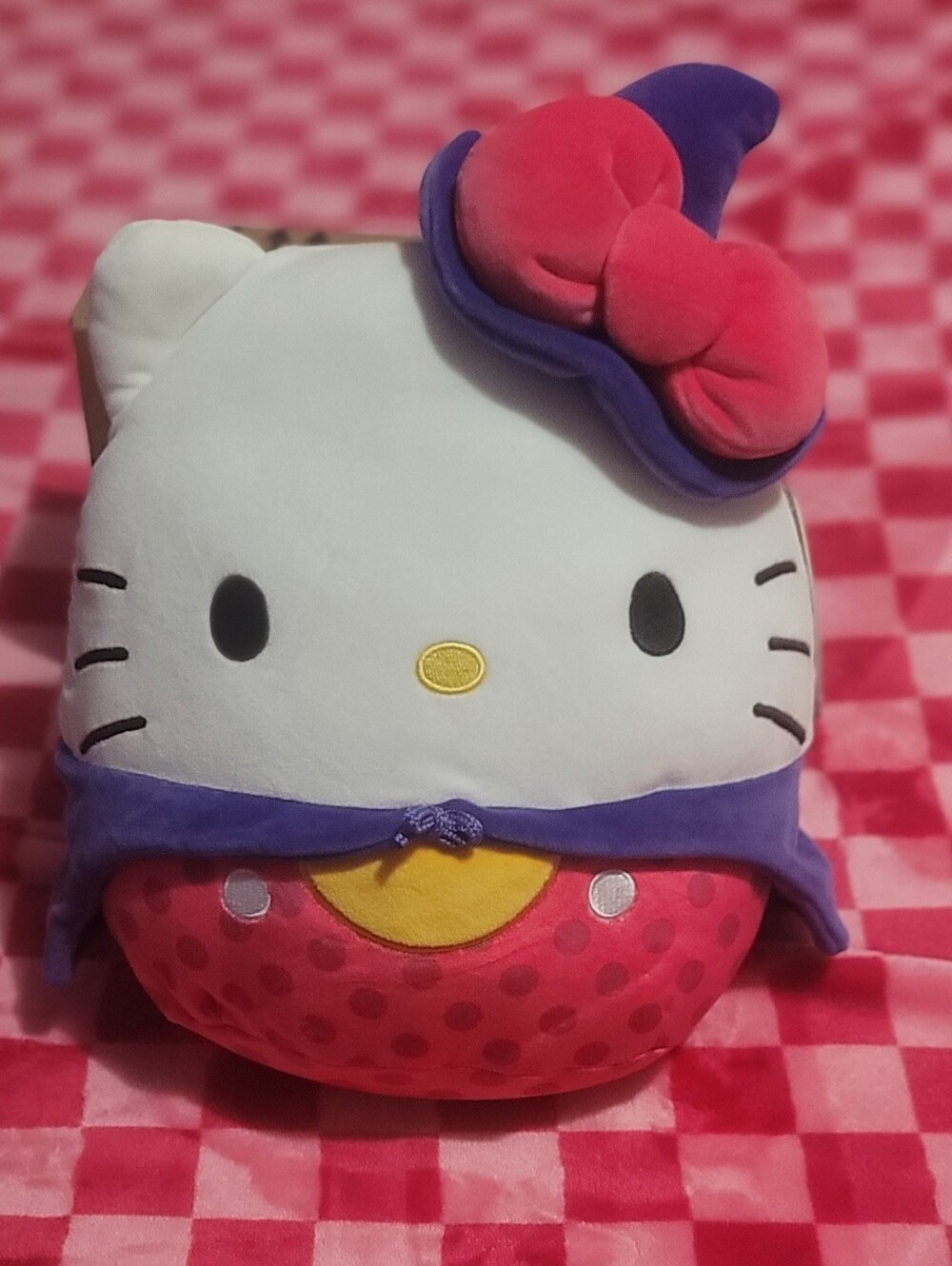 Sanrio Hello Kitty Squishmallow in Pink, Purple & White
